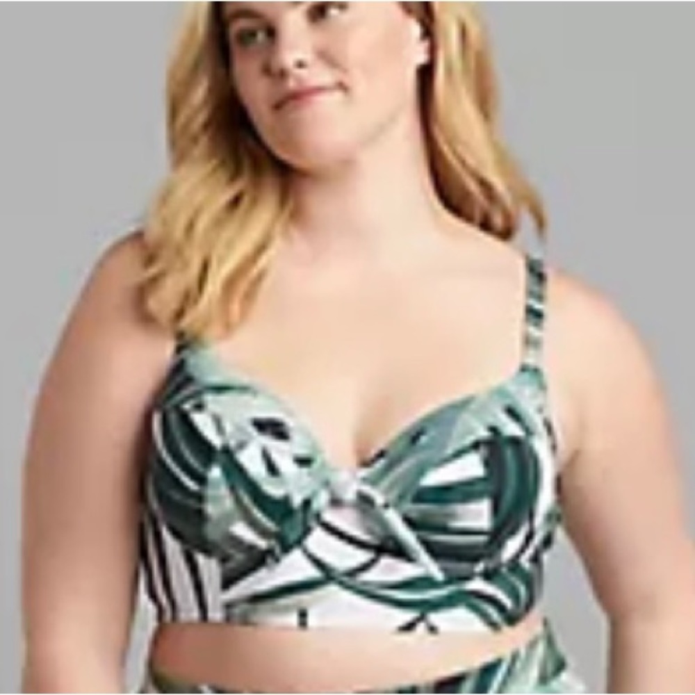 Longline Underwire Swim Bikini Top 40 DDD